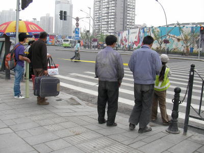 上海　横断歩道